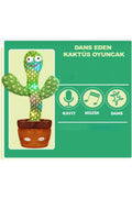 Dans eden oyuncak şarjlı konuşan ses tekrar eden kaktüs oyuncak Çoçuk oyuncak