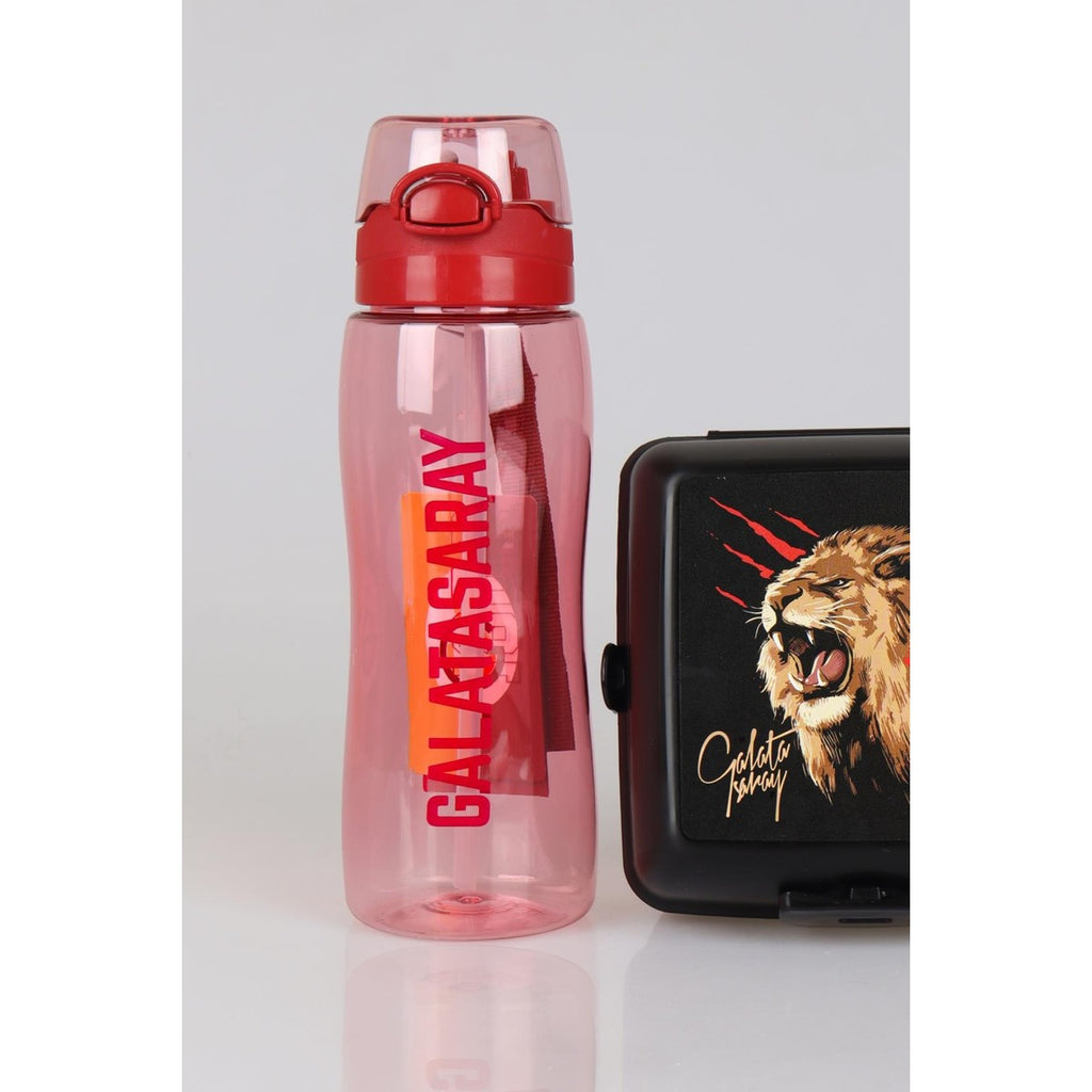 Yeni Sezon Lisanslı Galatasaray 700 ml Matara ve 2 Katlı Beslenme Kabı / Lunch Box Seti