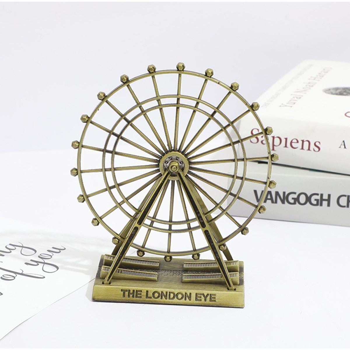 Dekoratif Metal The London Eye Biblo Dönme Dolap Biblo 15 cm