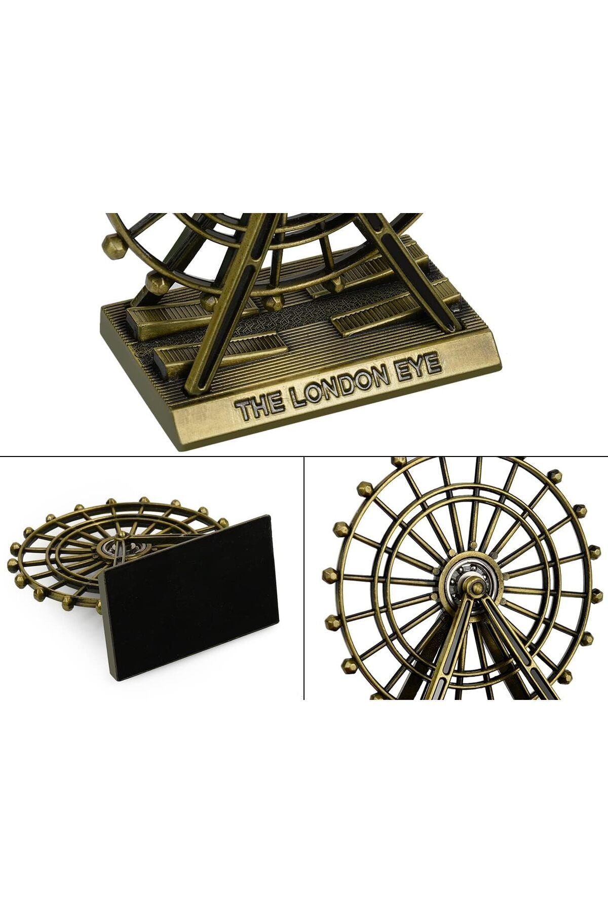 Dekoratif Metal The London Eye Biblo Dönme Dolap Biblo 9 Cm