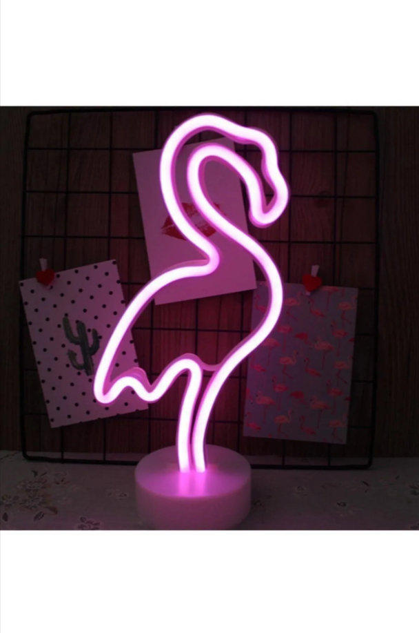 Flamingo Neon Led Işıklı Masa-gece Lambası Dekoratif Neon Led Lamba