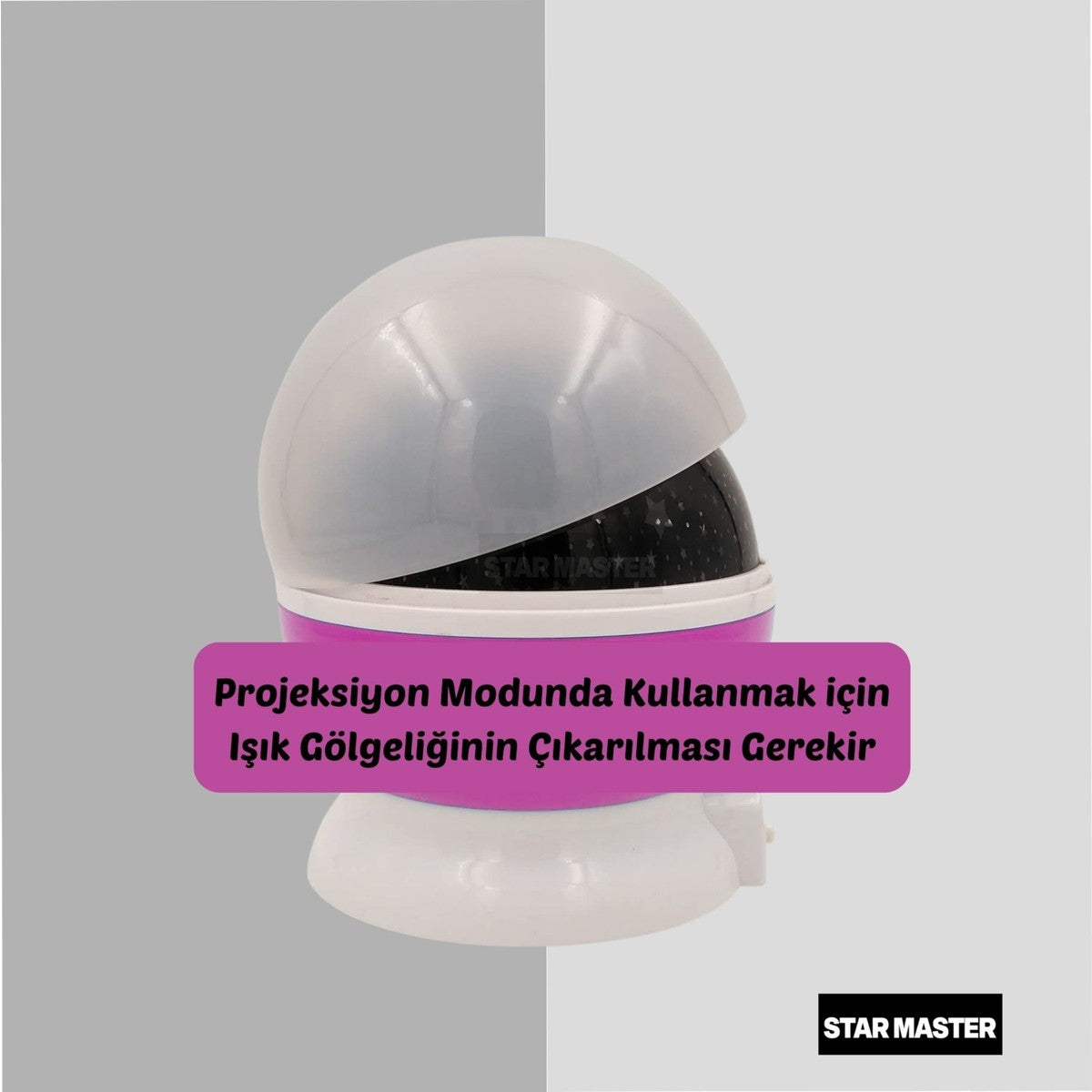 Dönen Projeksiyon Işıklı LED Yıldızlar Gece Lambası