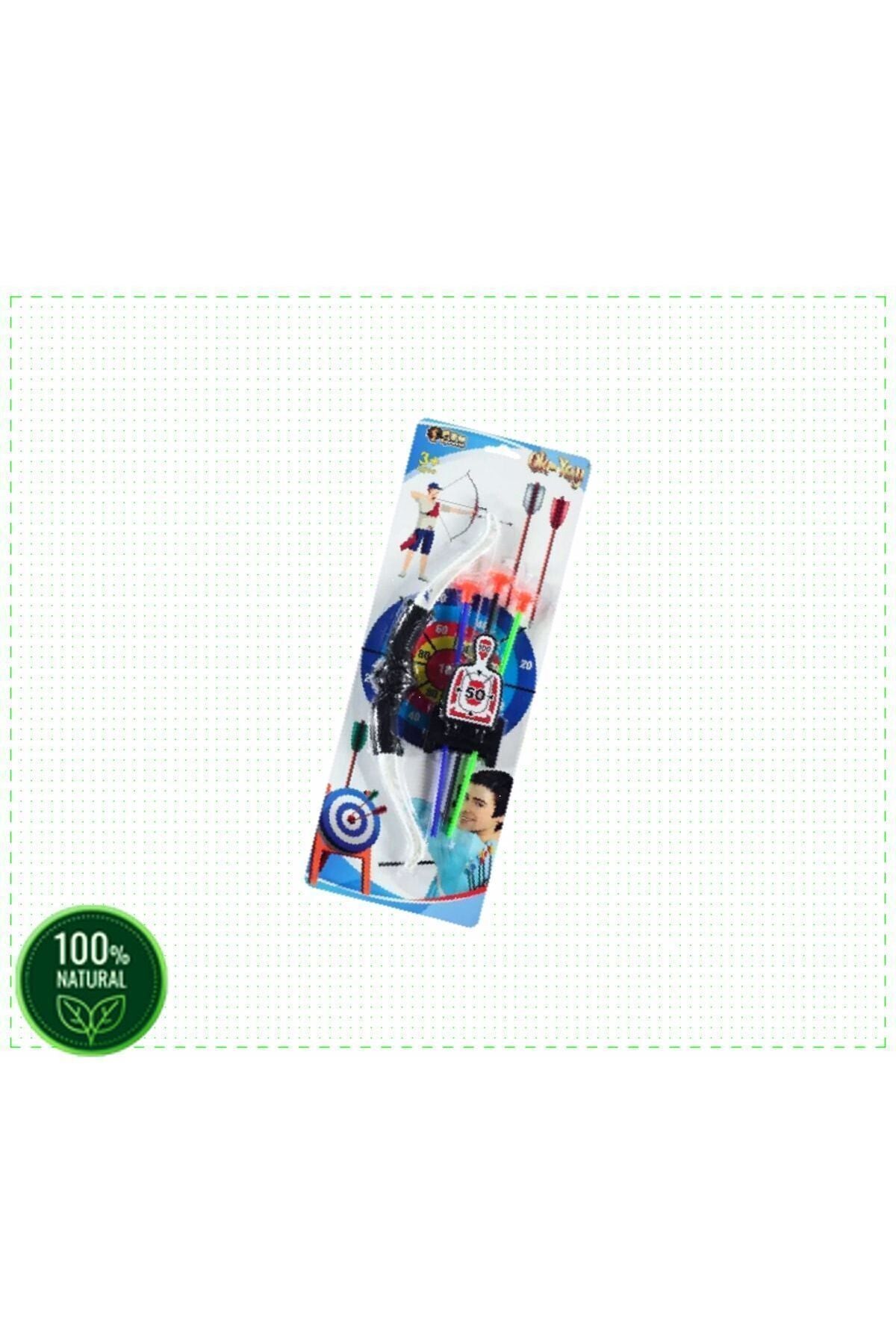 E3051 Kartela Ok Yay Set -can  Kız Erkek Cocuk Egitici Montessori Oyuncaklar Naturel
