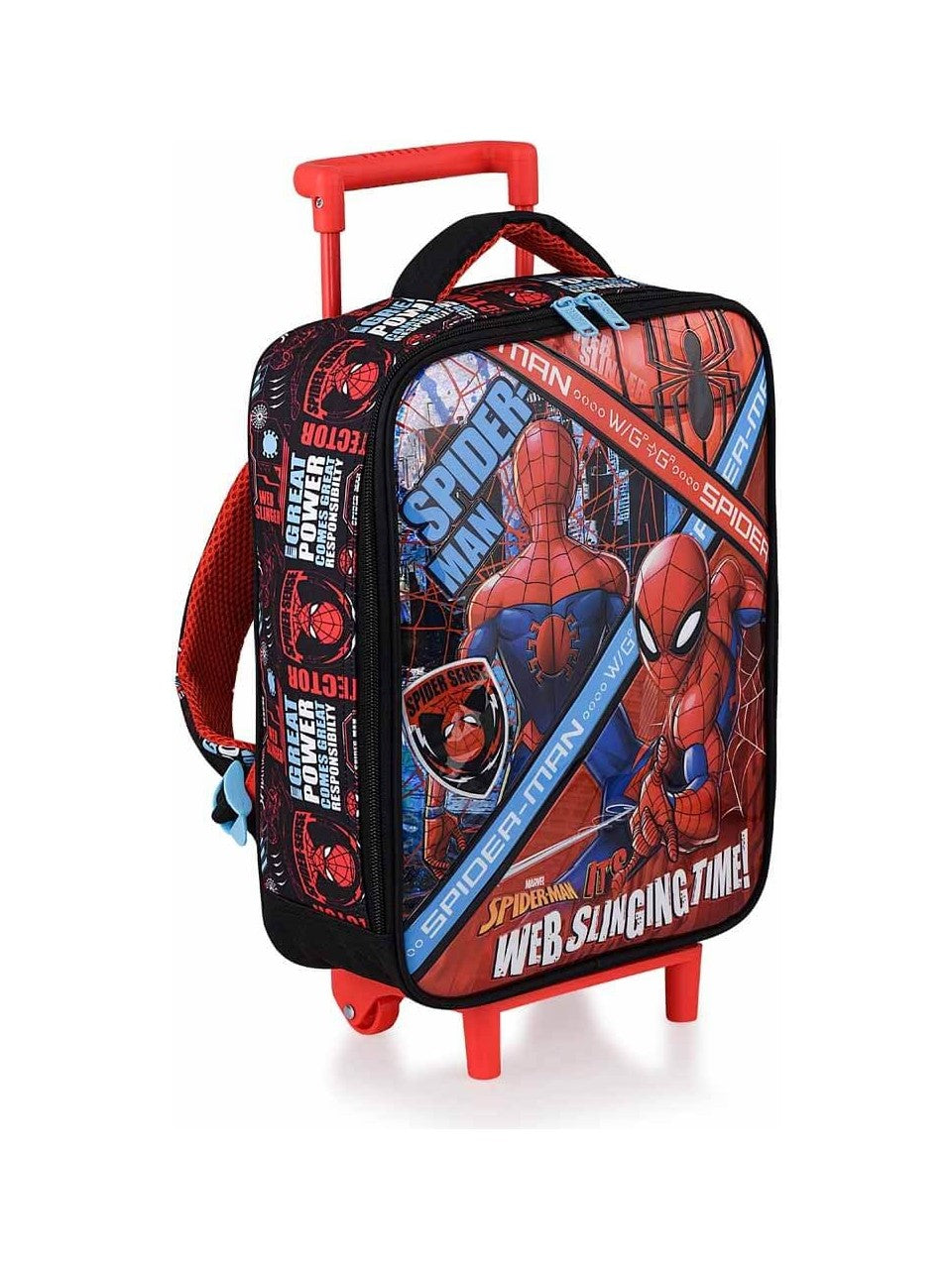 Spiderman Web Slinging Time Çekçekli Anaokul Çantası 41347