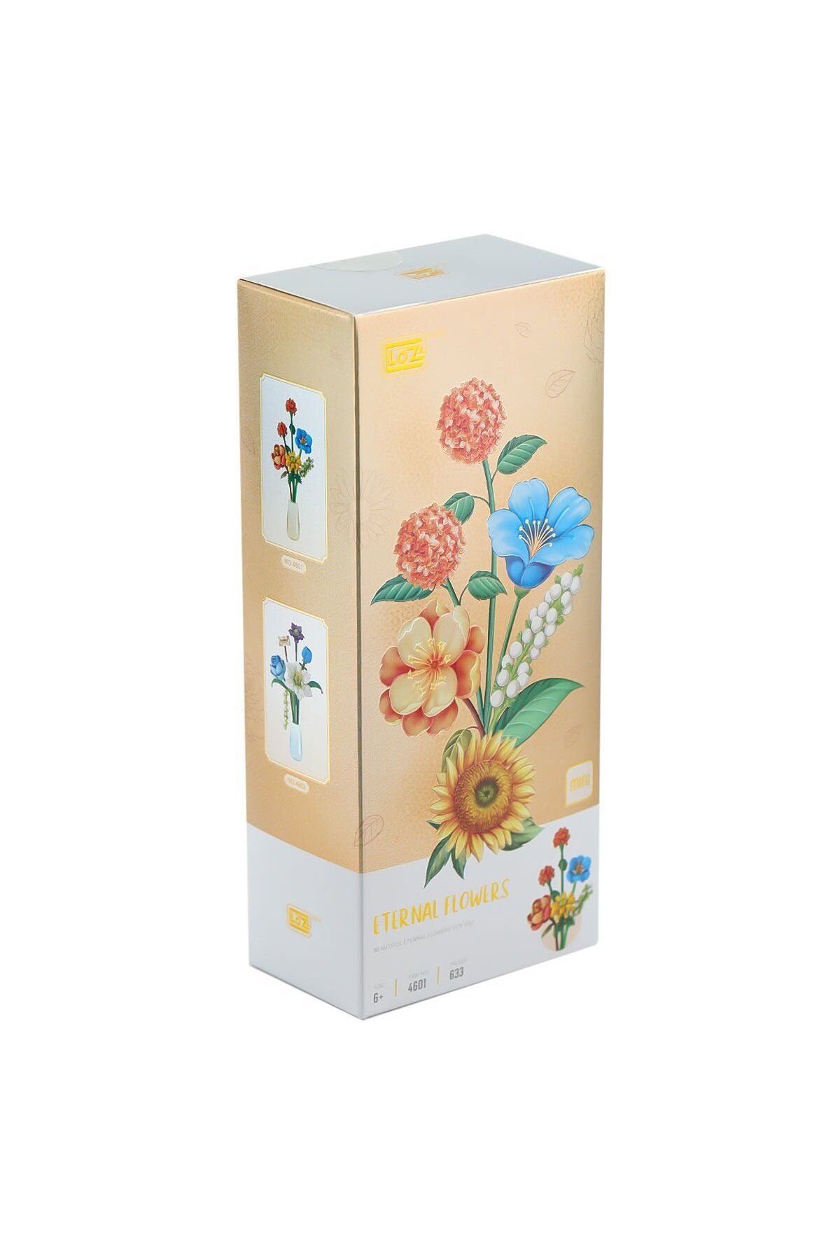 Eternal Flowers Seti – Ayçiçeği, Ortanca, Zambak ve Şakayık Çiçek Buketi Yapı Oyuncağı 633parça