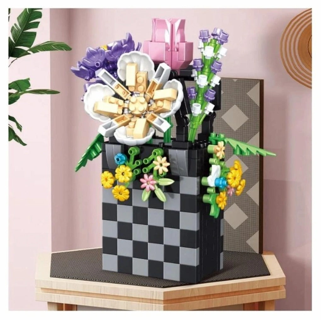 Butik Buket Serisi: P1073 | 556 Parça | 6+ Yaş | 11CM Çiçek Maketi