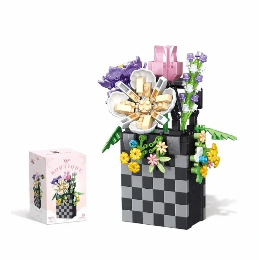 Butik Buket Serisi: P1073 | 556 Parça | 6+ Yaş | 11CM Çiçek Maketi