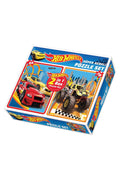 FABBATOYS Süper Renkli 2'li Puzzle Set - Hot Wheels / 54+70 Parça Puzzle
