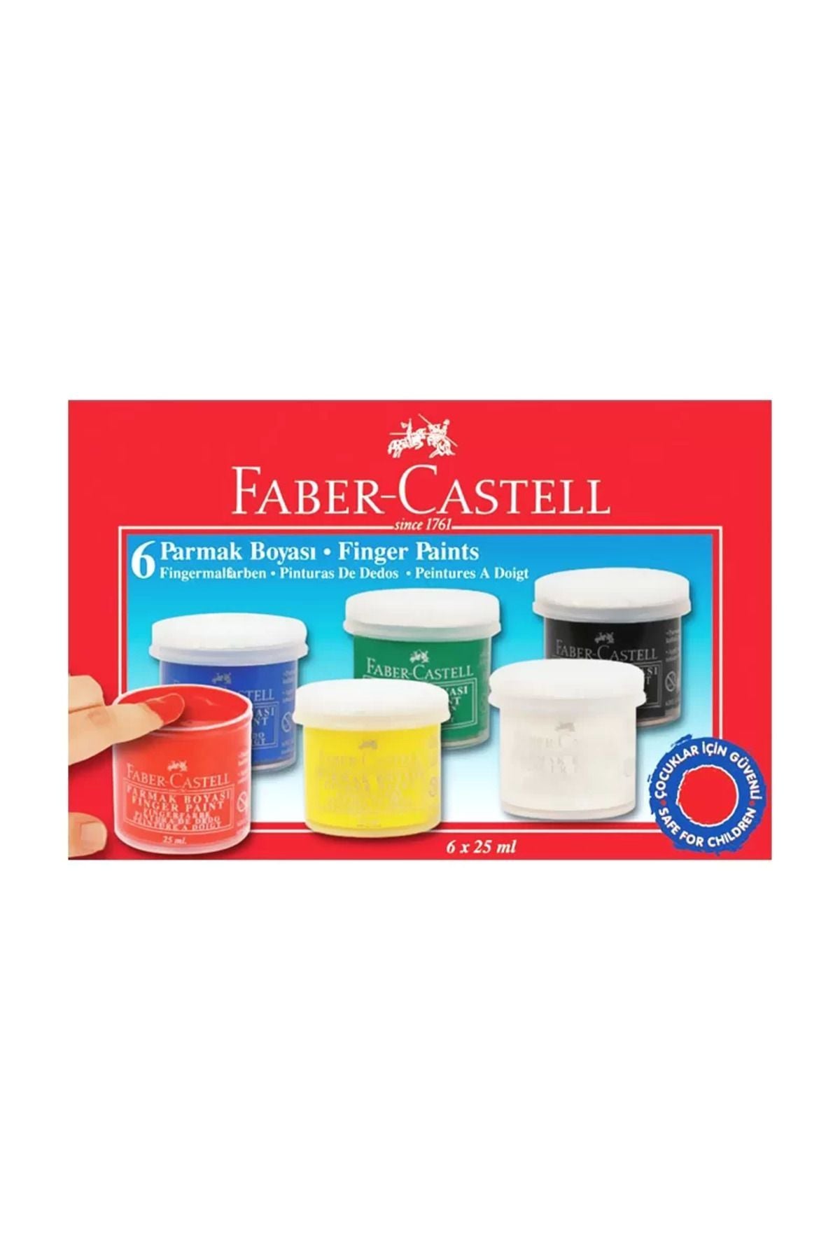 FABER-CASTELL PARMAK BOYASI 6 RENK (160402)