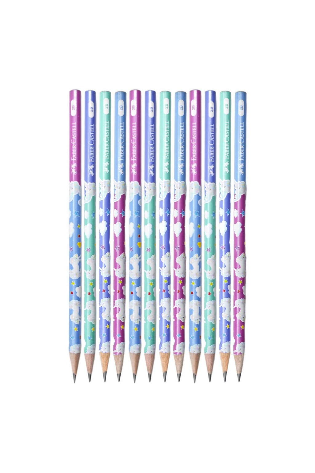 Faber-Castell Unicorn 2B Yuvarlak Kurşun Kalem 12 Adet