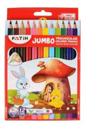 FATİH 12 RENK JUMBO TAM BOY KURU BOYA