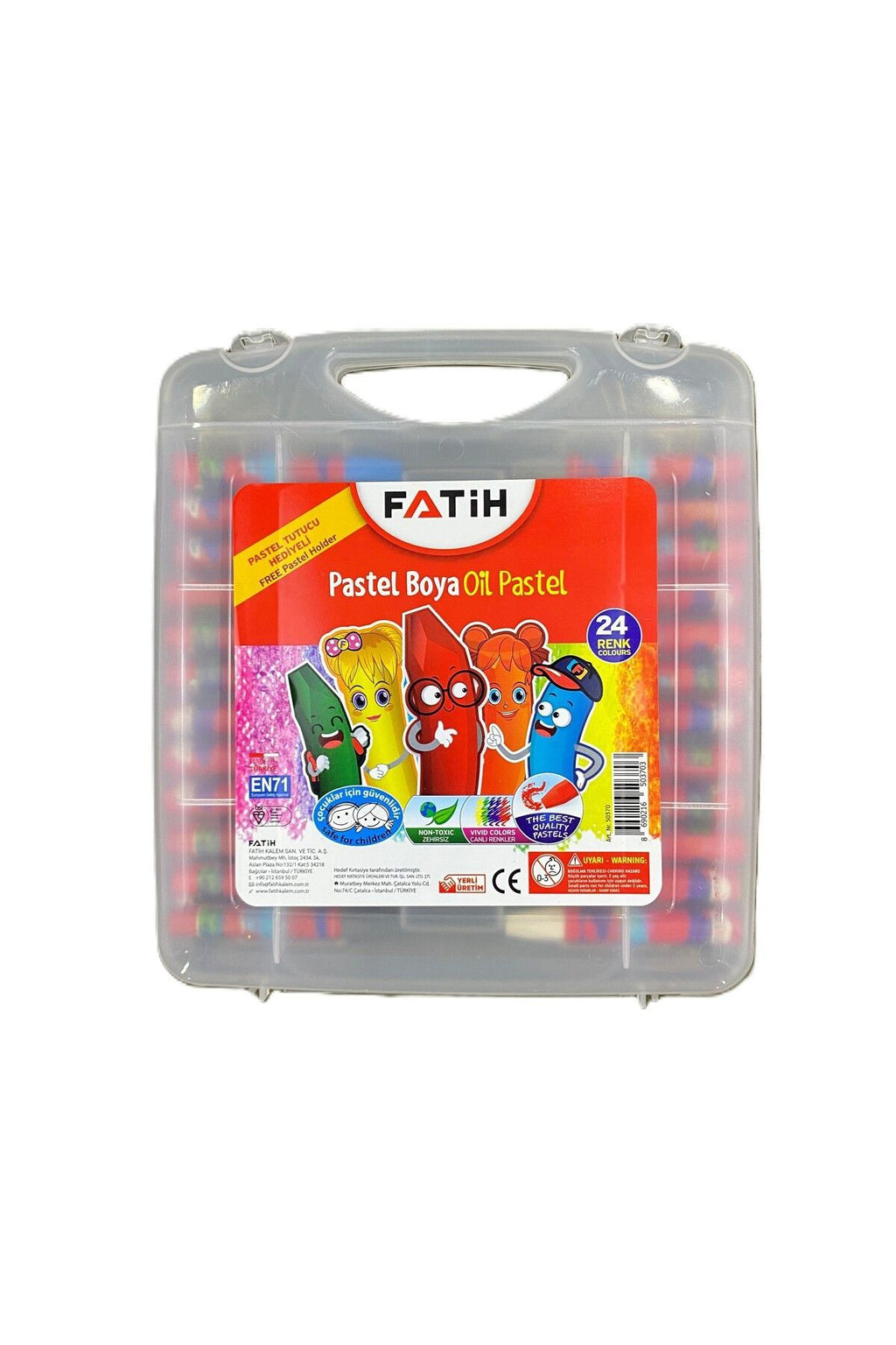 FATİH 24 LÜ ÇANTALI PASTEL BOYA
