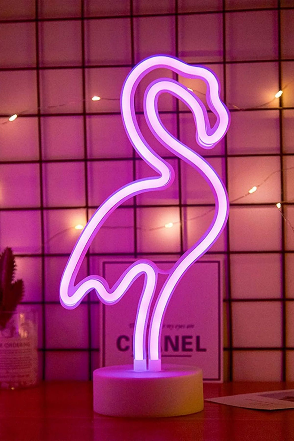 Flamingo Neon Led Işıklı Masa Ve Gece Lambası Dekoratif Aydınlatma