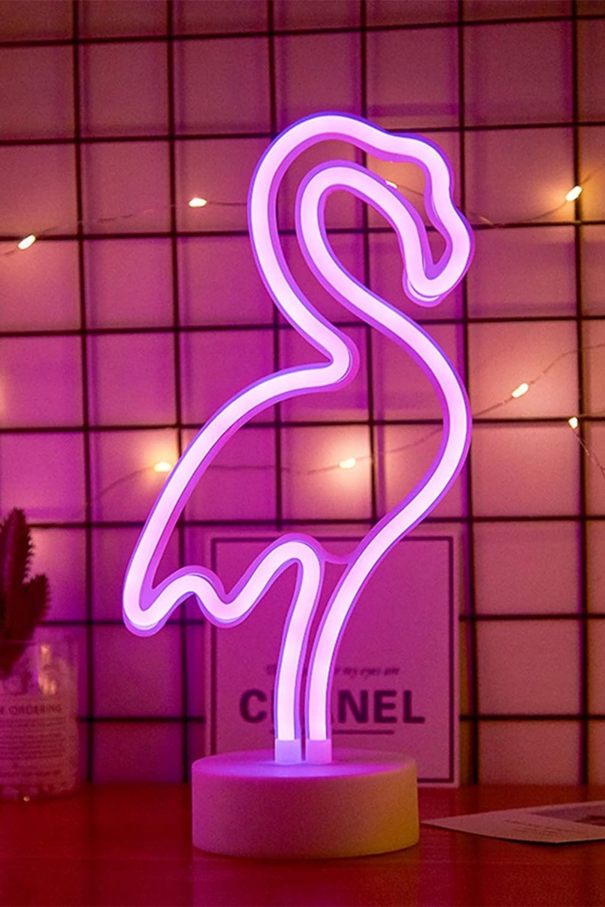 Flamingo Neon Led Işıklı Masa Ve Gece Lambası Dekoratif Aydınlatma