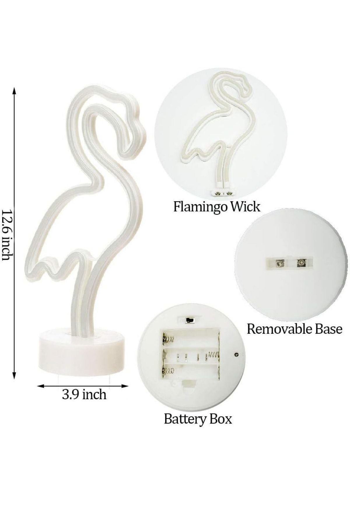 Flamingo Neon Led Işıklı Masa Ve Gece Lambası Dekoratif Aydınlatma