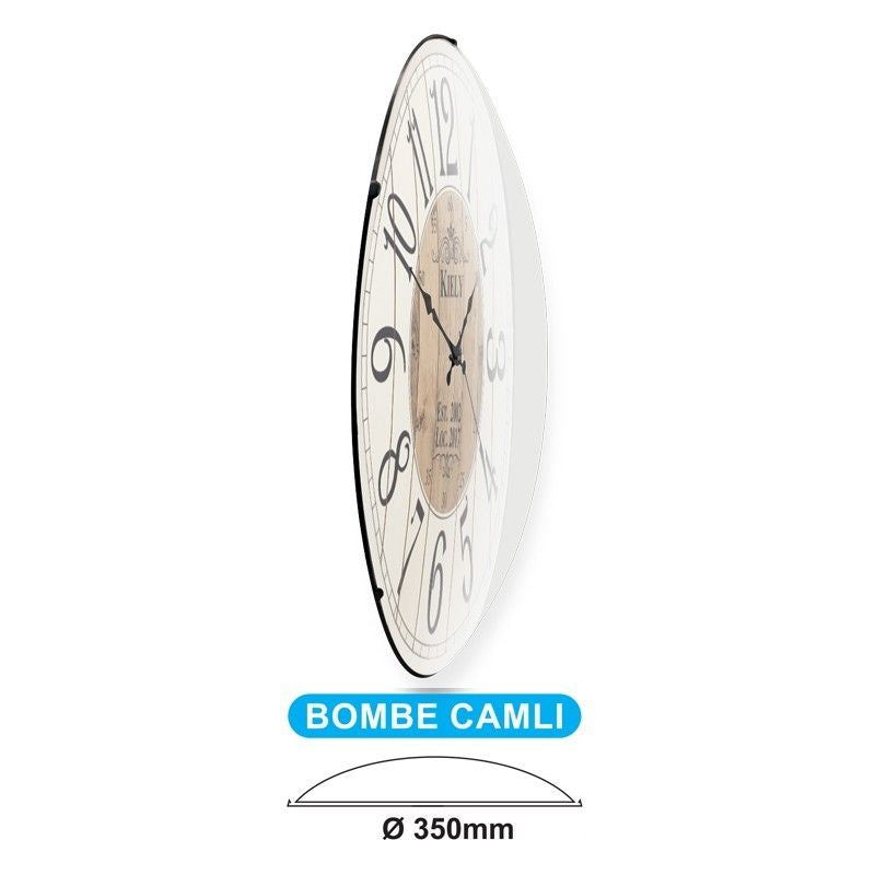 Galaxy Bombeli Duvar Saatleri 34CM