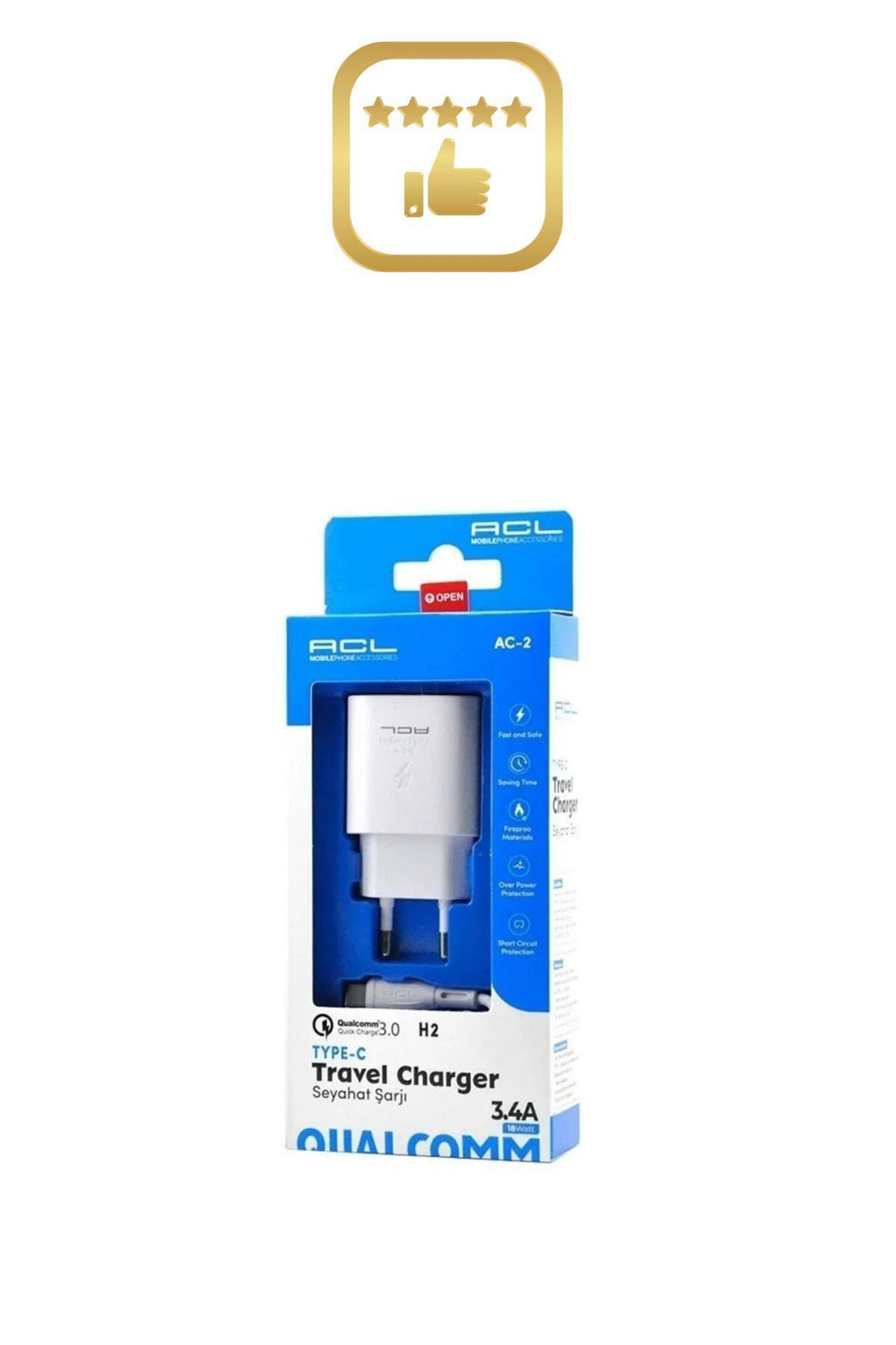 H1 Quick Charge 3.4a 18 Watt Mıcro Seyahat Şarj Aleti