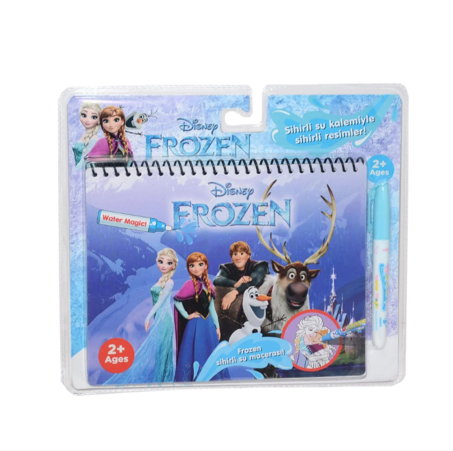 Frozen SİHİRLİ SULU BOYAMA KİTABI , tekrar tekrar boyanabilir (water magic book)