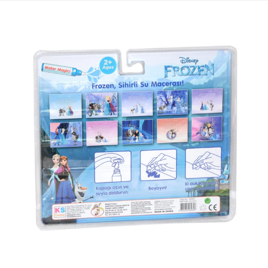 Frozen SİHİRLİ SULU BOYAMA KİTABI , tekrar tekrar boyanabilir (water magic book)