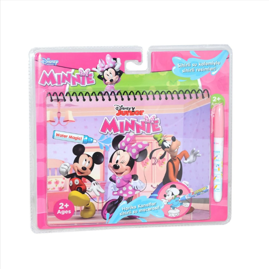 Minnie SİHİRLİ SULU BOYAMA KİTABI , tekrar tekrar boyanabilir (water magic book)