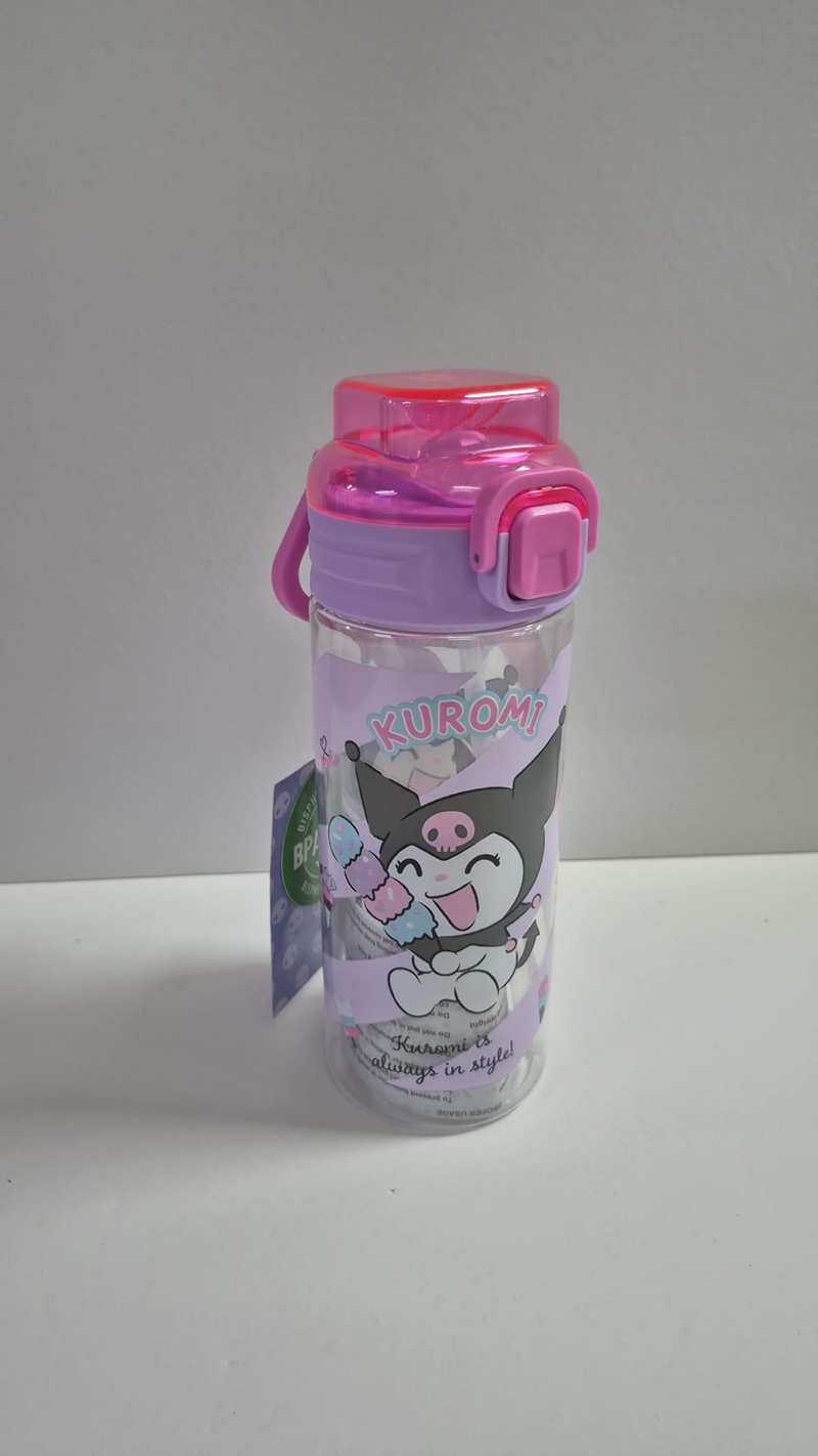 Kuromi Şeffaf Akrilik Matara 500ML 3421