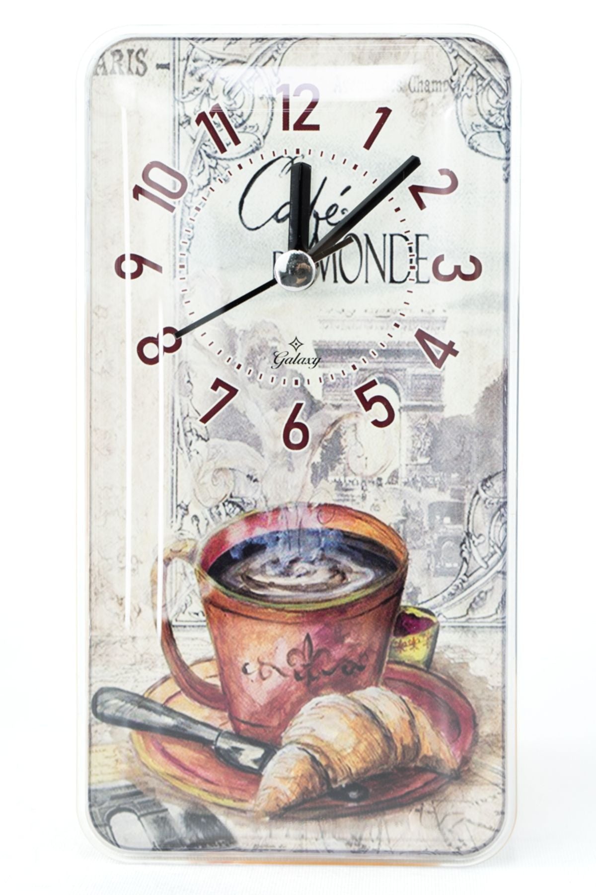 Home Magnet Saat Mıknatıslı 10*18 cm Alaçatı Bisiklet Temalı Buzdolabı Masa ve Duvar Saati