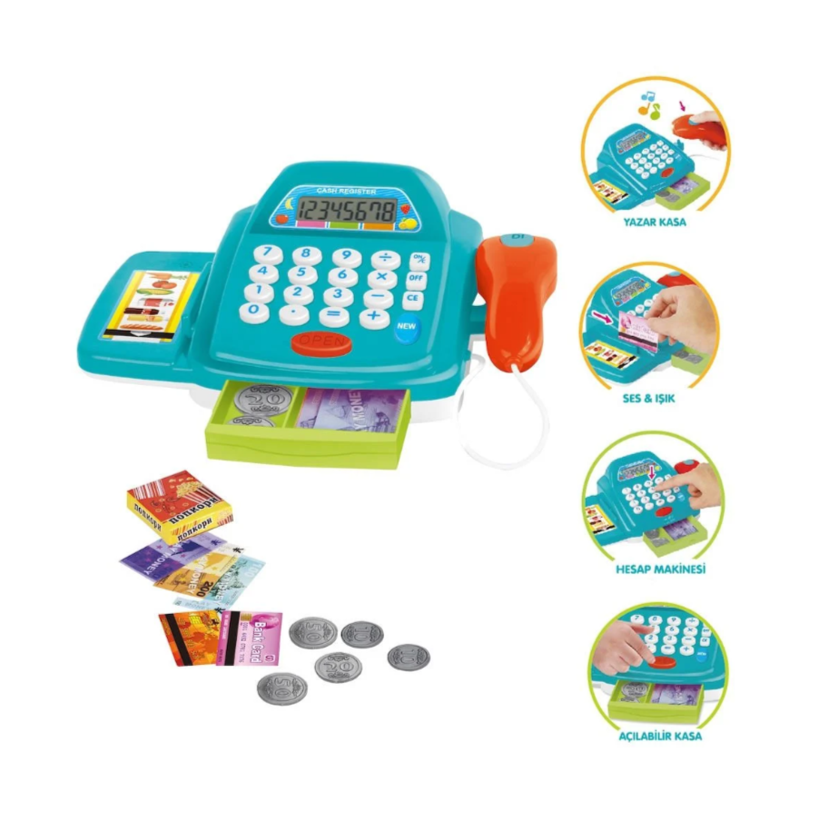 HUA-66109 KUT IŞIKLI SESLİ YAZAR KASA
