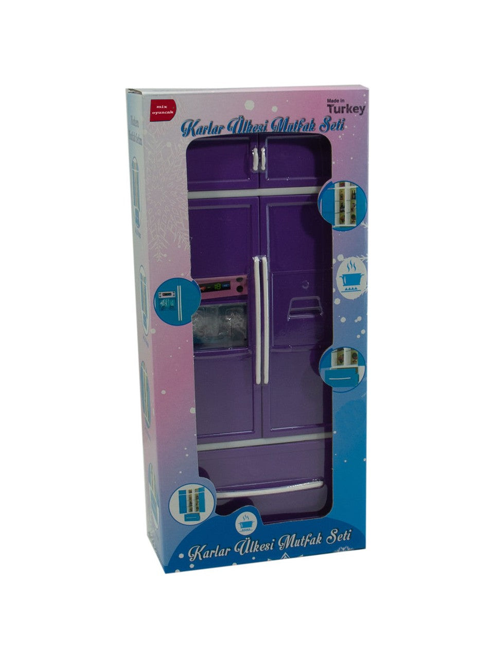 Karlar Ülkesi Oyuncak Buzdolabı Küçük Şef (Kapakları Açılır, Çekmeceli) 35CM