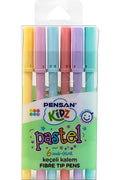 Kidz 6'lı Keçeli Boya Kalemi - Pastel Renk / 99090