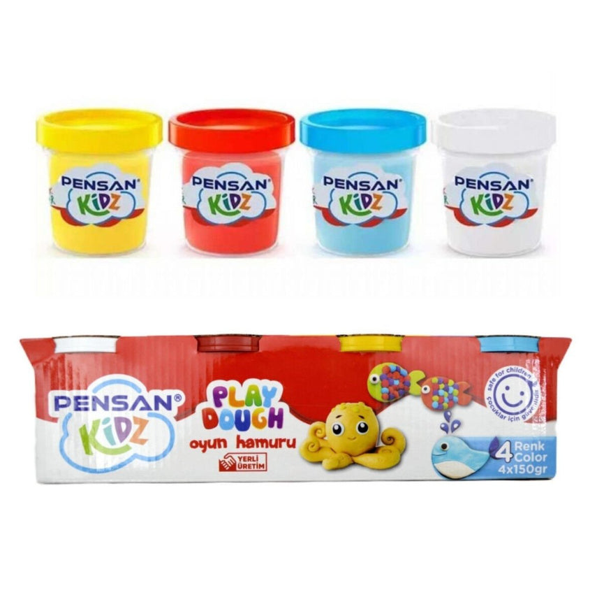 Kidz Oyun Hamuru Büyük Boy 4X150 Gram 4 Lü