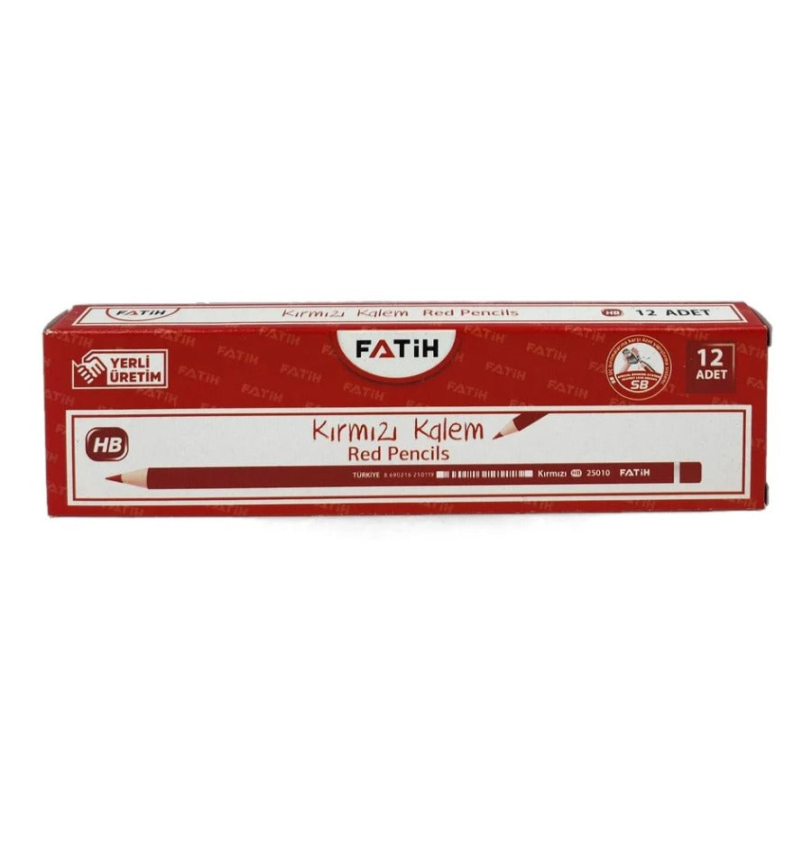 Fatih Kırmızı Kalem 12 Adet