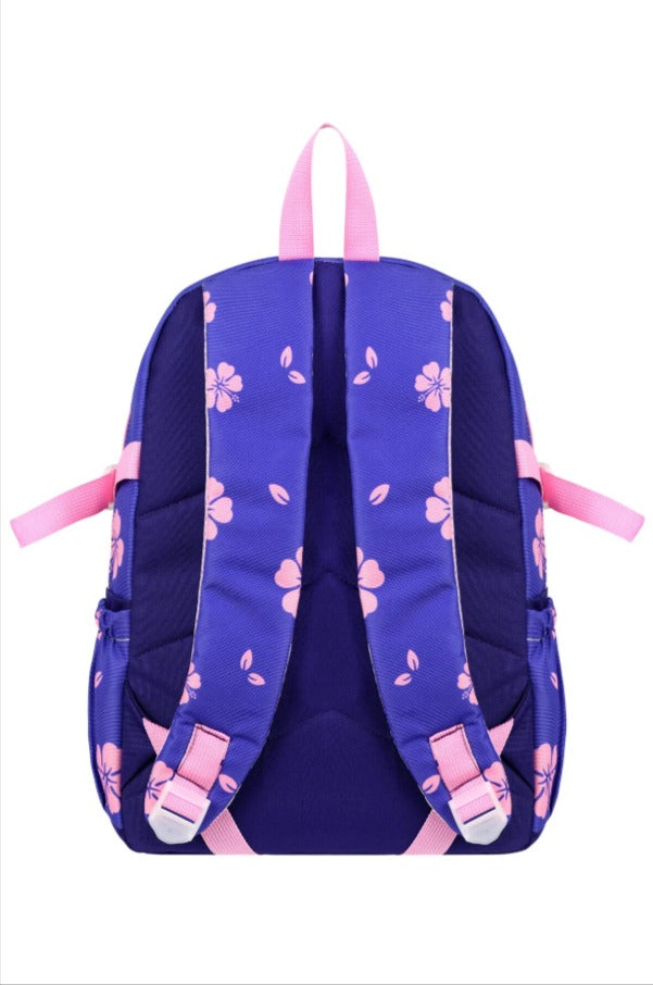 Kore Kawai Mor Stitch Stiç Temalı Kız Çocuk İlkokul Çantası Termal Beslenme Çantası ve Kalemlik Set