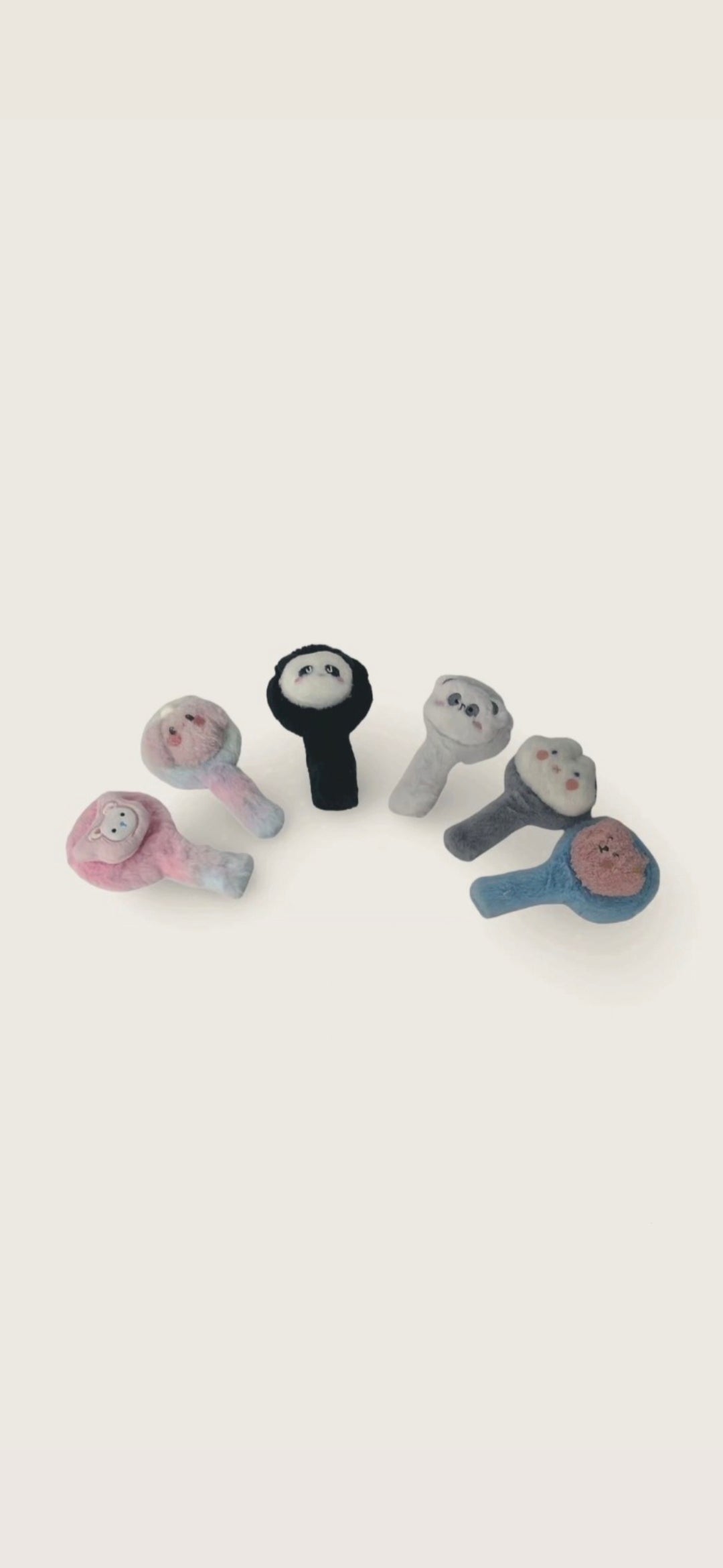 Küçük El Peluş Makyaj Aynası