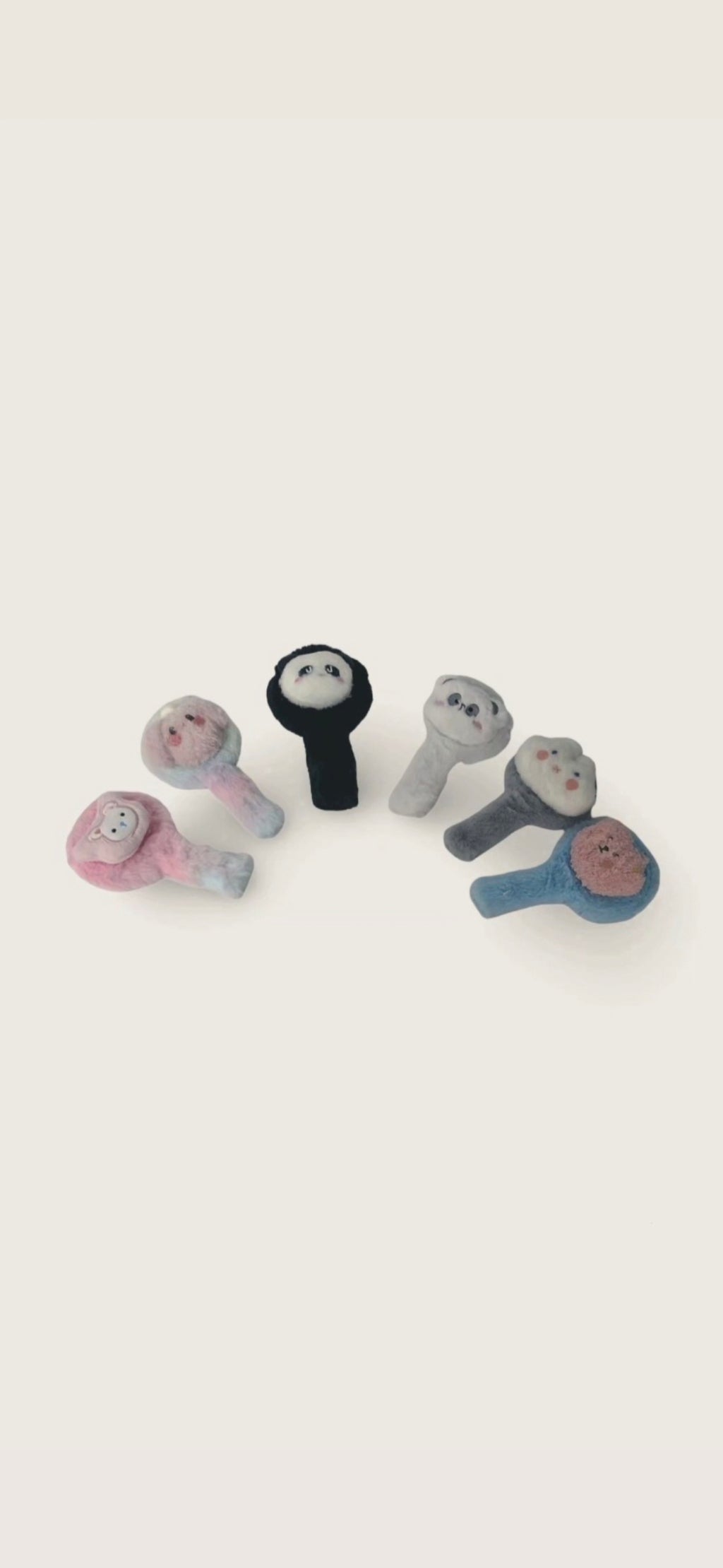 Küçük El Peluş Makyaj Aynası
