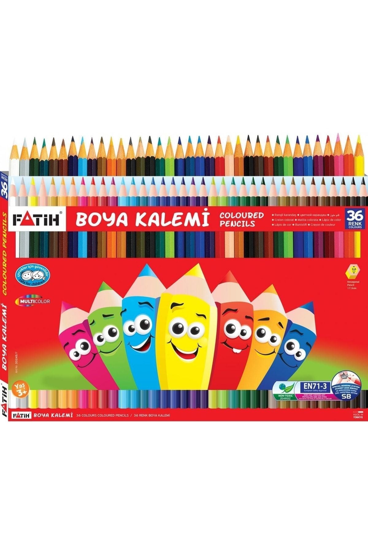 Kuru Boya Karton Kutu Tam Boy 36 Renk 33245