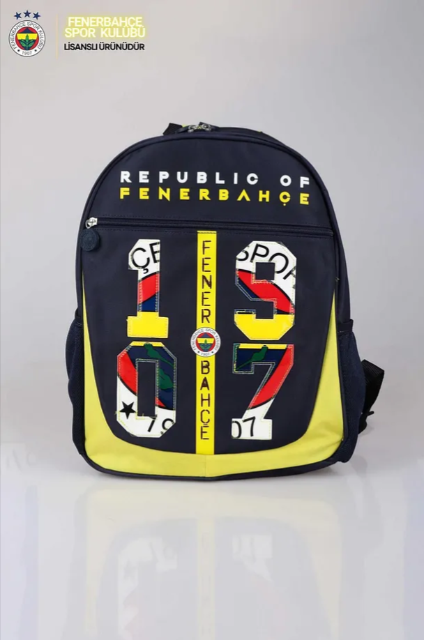 Lisanslı Fenerbahçe İlkokul Çantası 1907 Republic Of Fenerbahçe