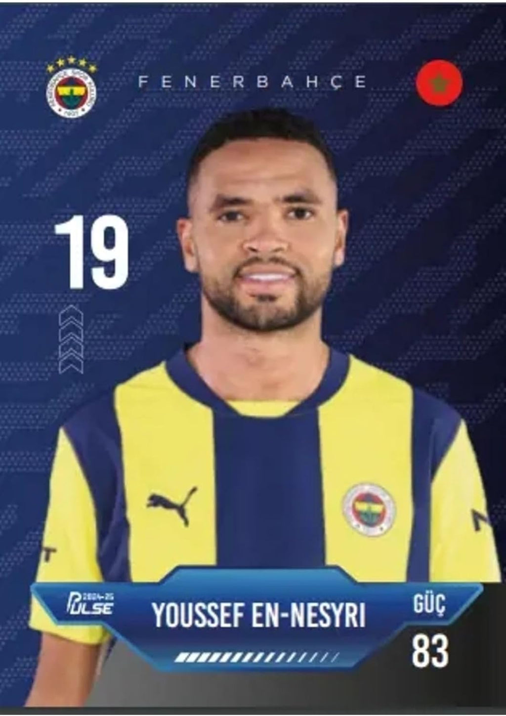 Lisanslı Fenerbahçe Pulse Futbolcu Kartları 2024-25 - 12 Kart