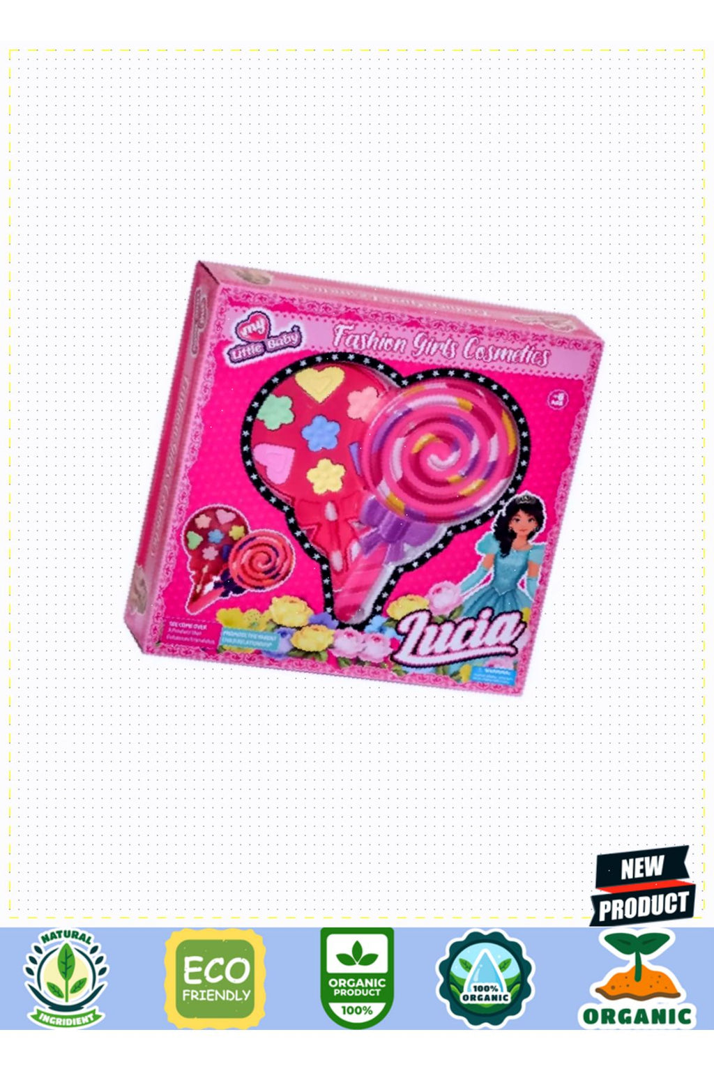 Lmn176 Lolipop Tekli Makyaj Seti -limon Kız Erkek Çocuk Oyuncakları Eğitici Oyuncaklar