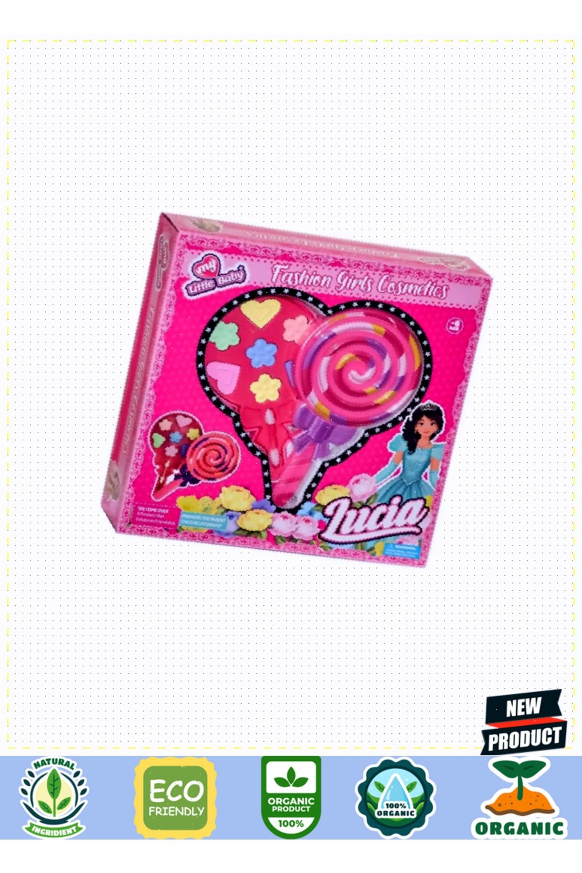 Lmn176 Lolipop Tekli Makyaj Seti -limon Kız Erkek Çocuk Oyuncakları Eğitici Oyuncaklar