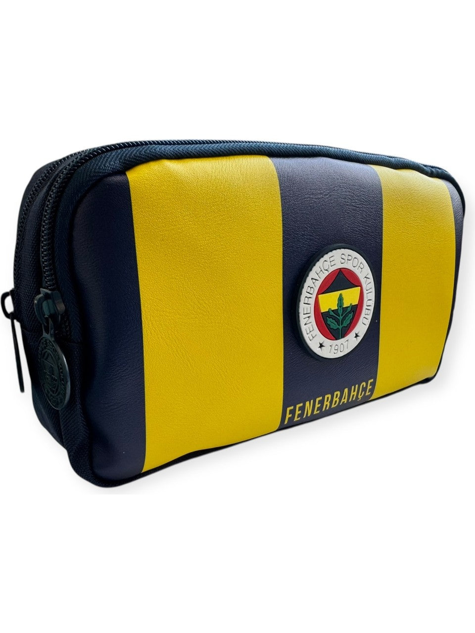 2 Bölmeli Çubuklu Arma Baskılı Suni Deri Kalemlik (25759)