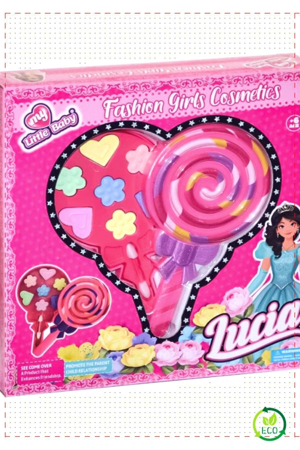 Lolipop Tekli Makyaj Seti Kız Erkek Cocuk Egitici Montessori Oyuncaklar Naturel