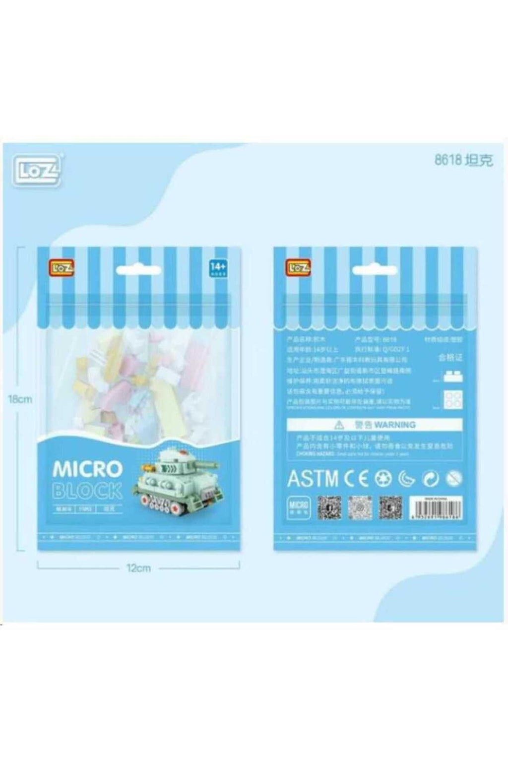 Loz 8618 Micro Block Bag Tank