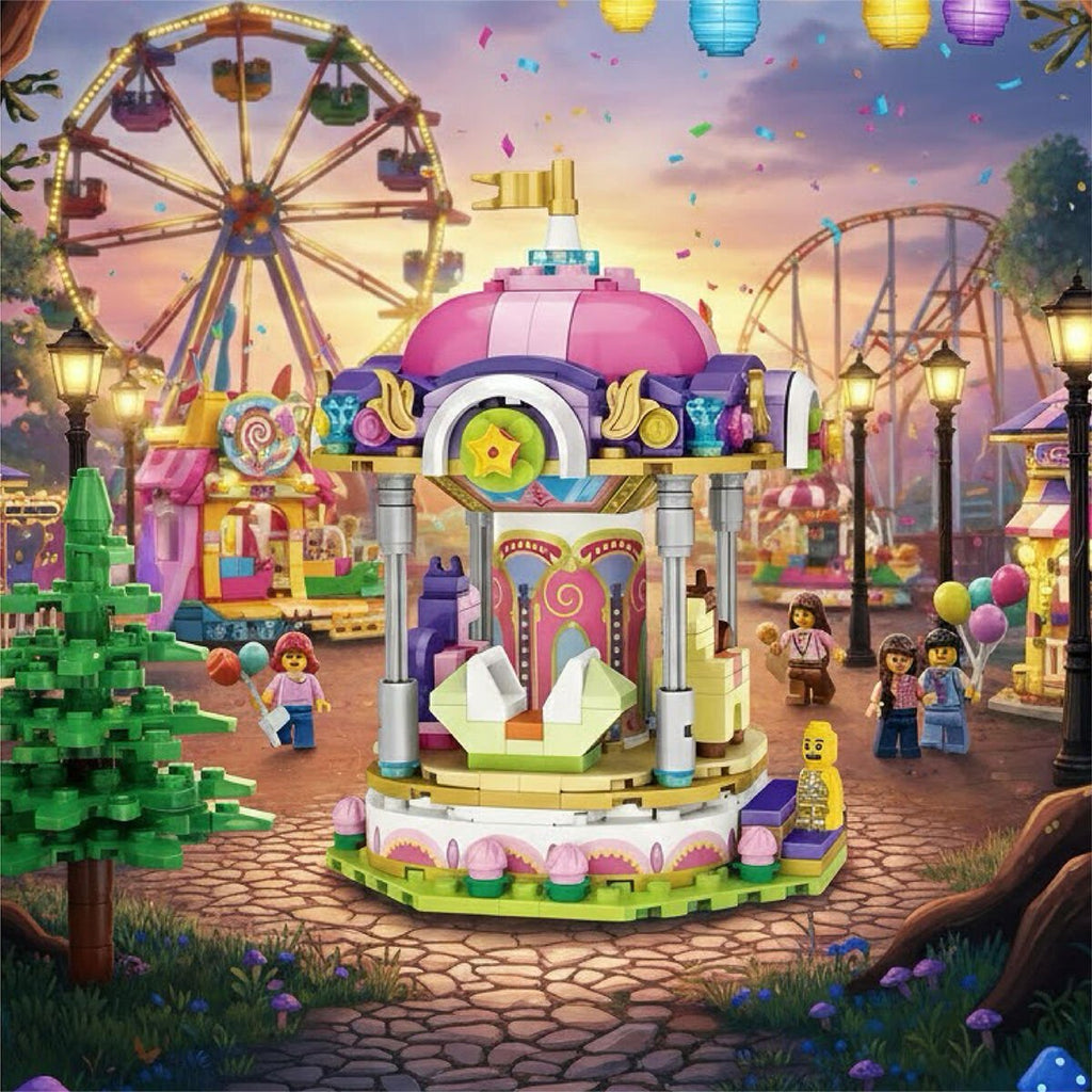 Lunapark Serisi: Atlı Karınca | 406 Parça Mikro Bloklar | 6+ Yaş