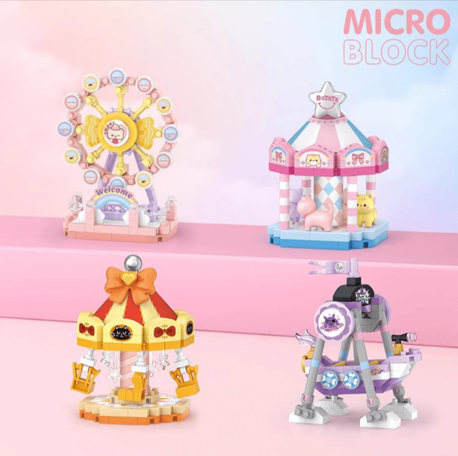 Loz Hareket Eden Lunapark Serisi Mikro Bloklar - Atlı Karınca 180 Parça 10+ Yaş - Lunapark Maketi