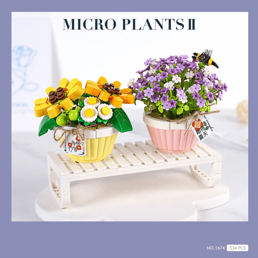 LOZ Eternal Flowers Serisi | Mikro Bloklar | 6+ Yaş | Çiçek Maketi