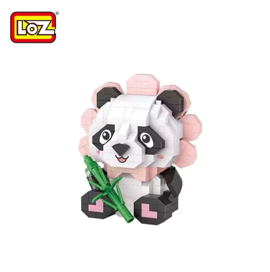 LOZ Tatlış Serisi: Oturan Panda | 350 Parça Mikro Bloklar | 14+ Yaş | Hayvan Maketi