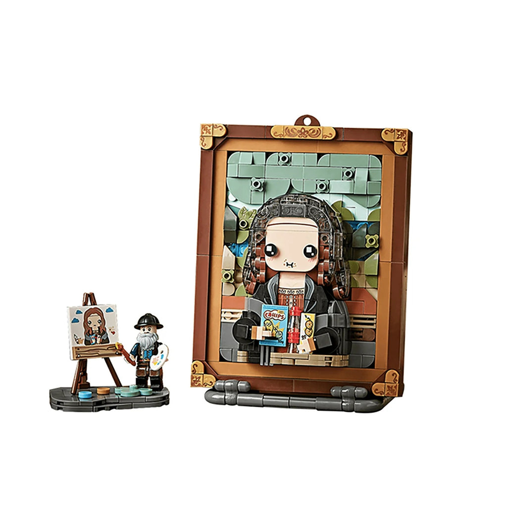 LOZ Tablo Serisi: Mona Lisa | 604 Parça Mikro Bloklar | 6+ Yaş | Çerçeve Maketi