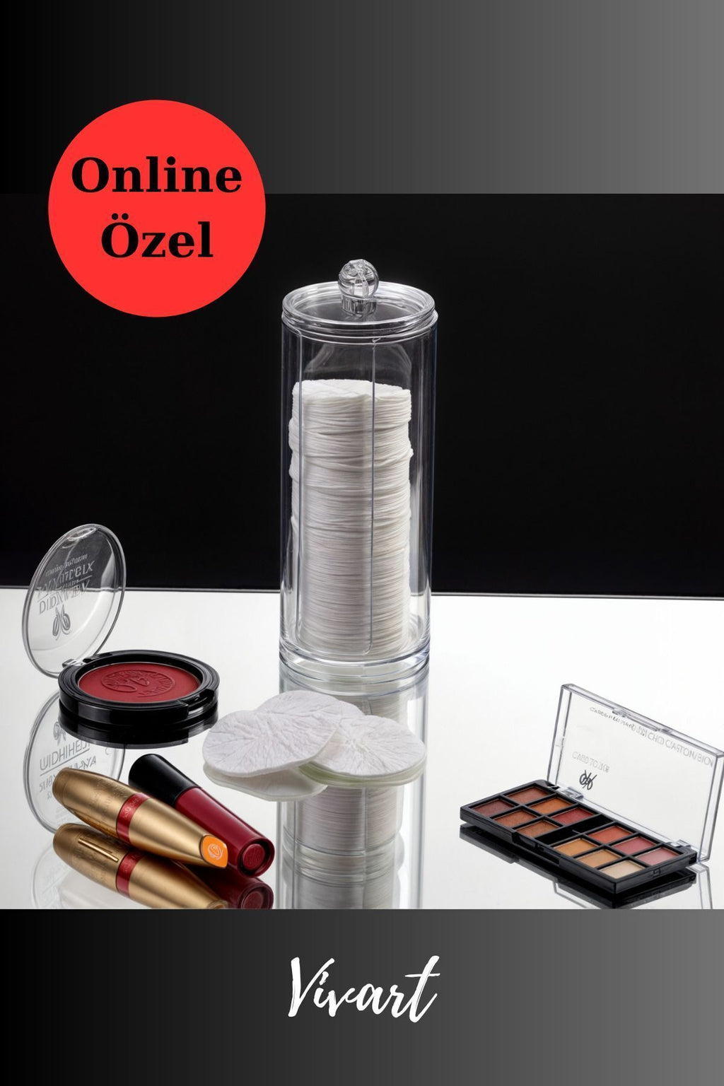 Makyaj Temizleme Disk Pamukluk Organizer