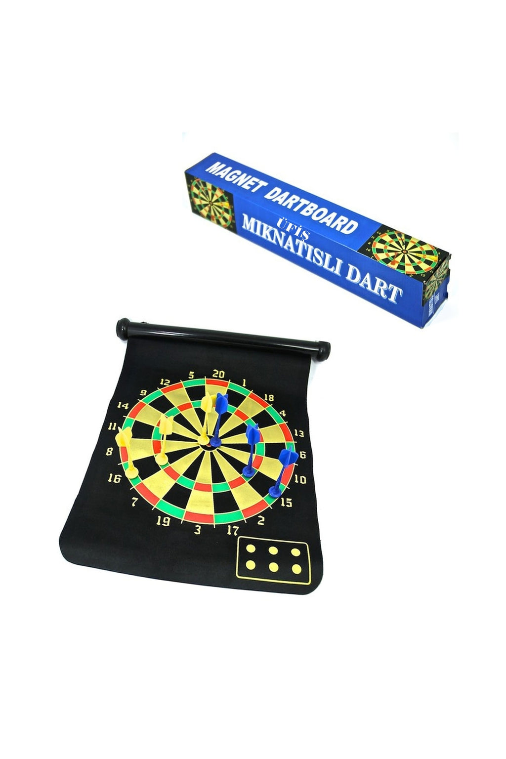 Manyetik Mıknatıslı Katlanır Dart Seti Küçük Boy Çift Taraflı Bez Manyetik Dart Uçu Güçlü Mıknatıs
