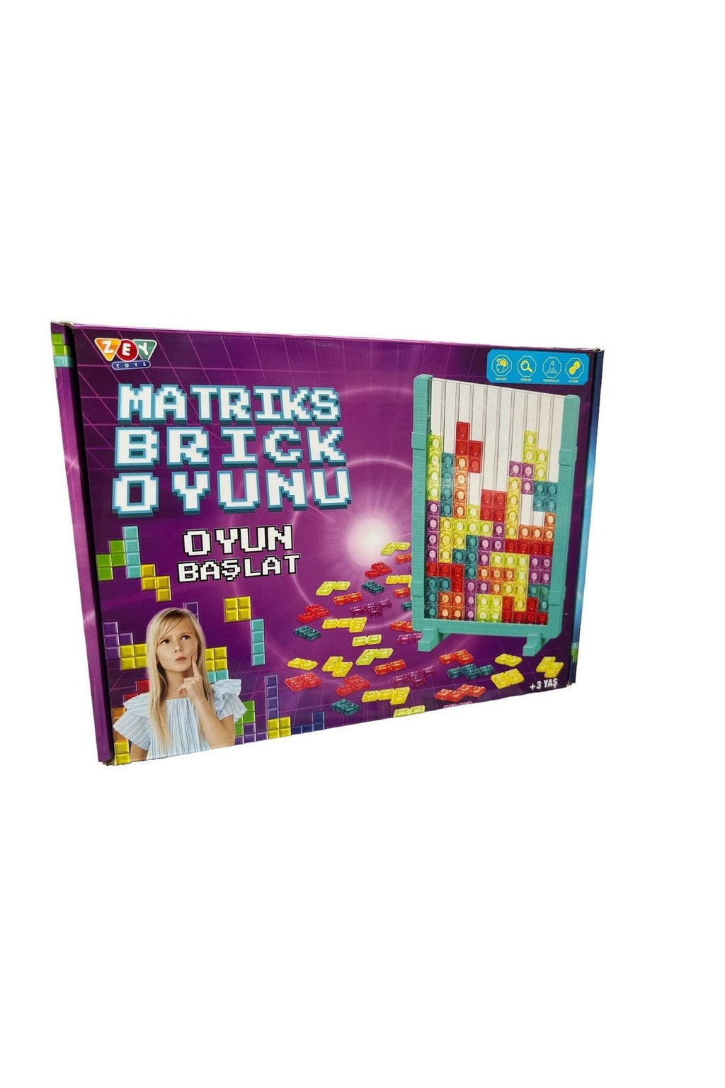 Matrix Tetris Ekransız Aktivite Oyuncağı Eğitici Oyuncak